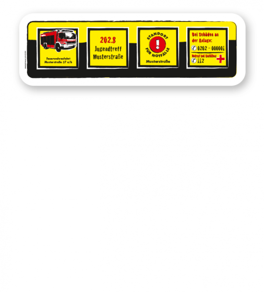 Spielplatz Zusatzschild 4P - DS