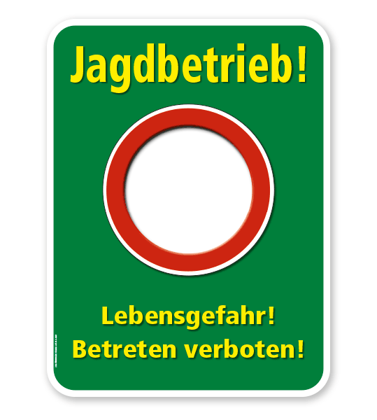 Forstschild Jagdbetrieb – G/GW