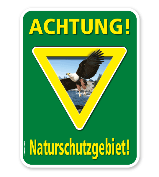 Schild Achtung, Naturschutzgebiet (1) – G/GW