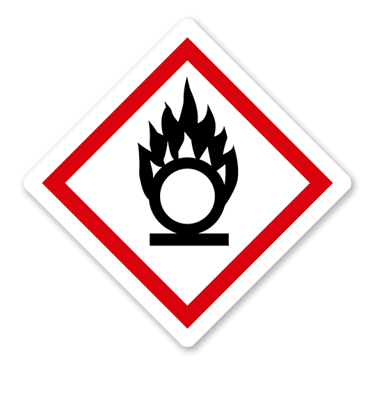 GHS 03 - Symbol Flamme über einem Kreis