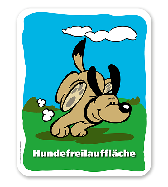 Hundeschild  Hundefreilauffläche - H