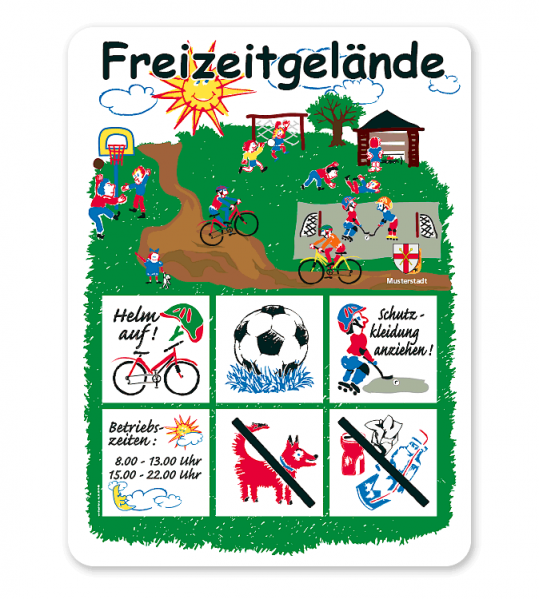 Spielplatzschild Freizeitgelände - KSP-1