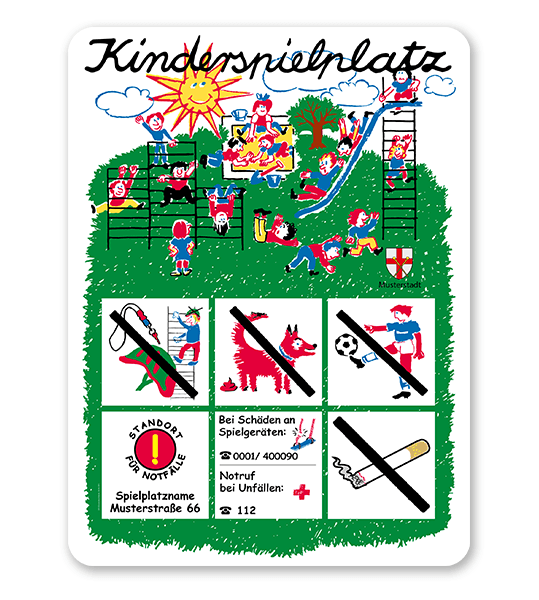 Spielplatzschild Kinderspielplatz KSP-1