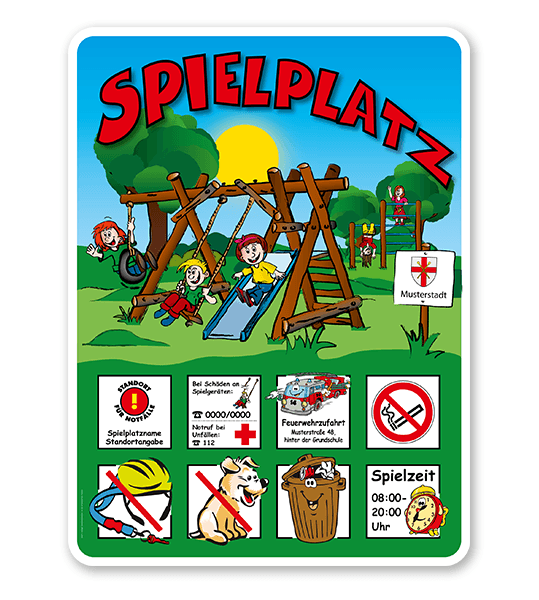 Spielplatzschild Spielplatz - Variante 2 - KSP-2