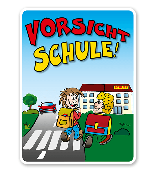 Kinderschild Vorsicht Schule - KSP-2