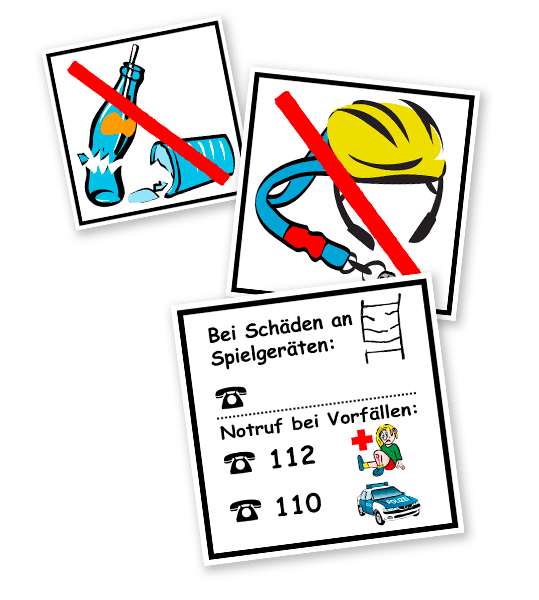 Spielplatz-Piktogramme als Aufkleber - KSP-2