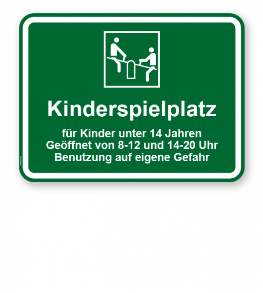 Spielplatzschild Kinderspielplatz - KSP-3