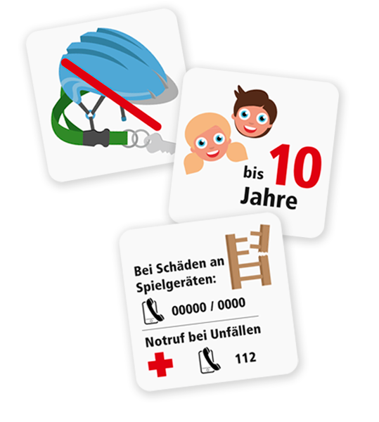 Spielplatz-Piktogramme als Aufkleber - KSP-4