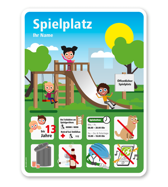 Spielplatzschild Spielplatz - KSP-4