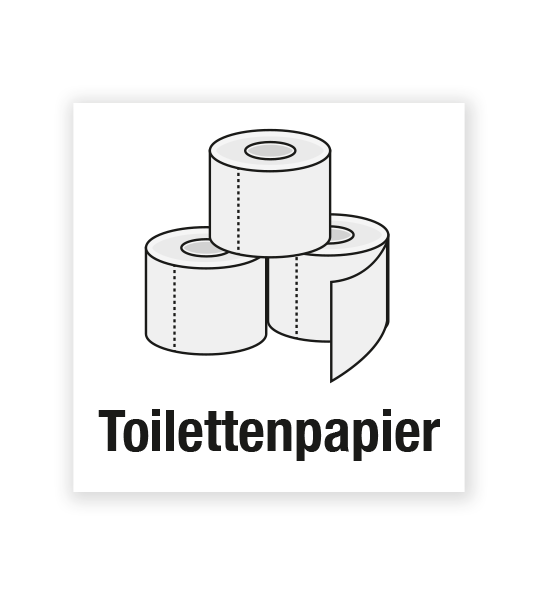 Demenzbeschilderung - Gegenstandsbeschriftung Toilettenpapier - MA-BG-04-4
