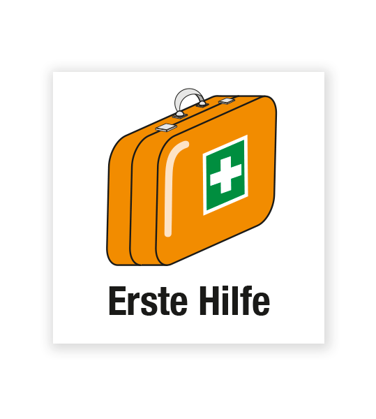 Demenzbeschilderung - Gegenstandsbeschriftung Erste Hilfe - MA-BG-04-5