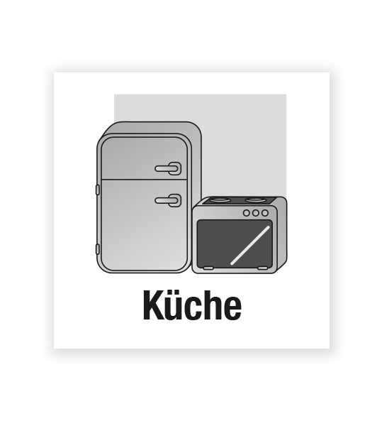 Demenzbeschilderung - Raumbeschriftung Küche - MA-BR-03