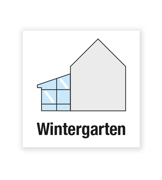 Demenzbeschilderung - Raumbeschriftung Wintergarten - MA-BR-08