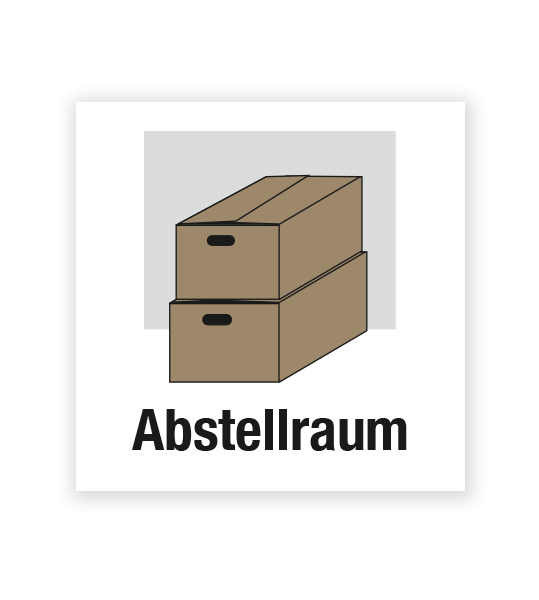 Demenzbeschilderung - Raumbeschriftung Abstellraum - MA-BR-11
