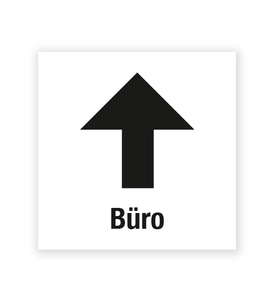 Demenzbeschilderung - Wegweiser Büro oben - MA-RP-10-2