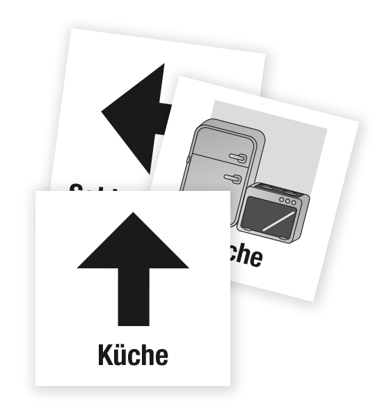 Demenzbeschilderung - 56.tlg Set zur Wegweisung und Raumbeschriftung - MA-SET-2