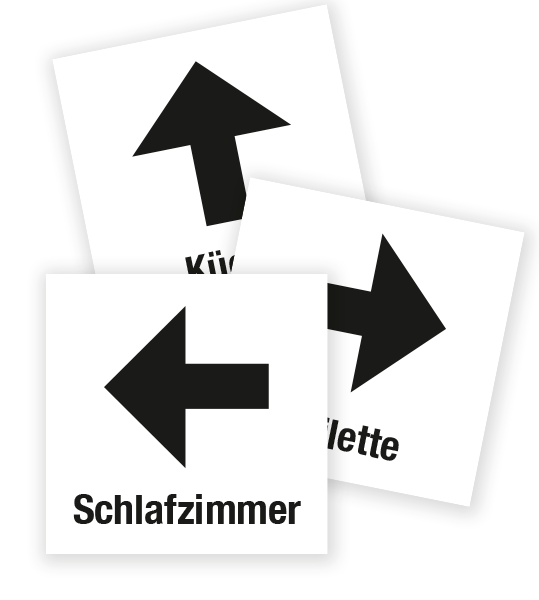 Demenzbeschilderung - 42.tlg Set zur Wegweisung - MA-SET-3