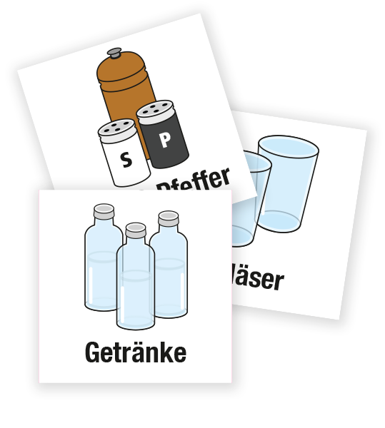 Demenzbeschilderung - 15.tlg Set zur Küchenbeschriftung - MA-SET-6