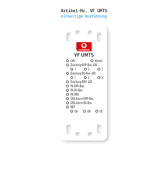 Kennzeichnung von Mobilfunkanlagen - Vodafone VF UMTS