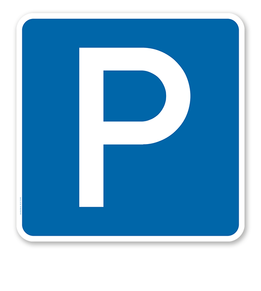 Parkplatzschild Parken - Verkehrszeichen VZ 314 - quadratisch - P