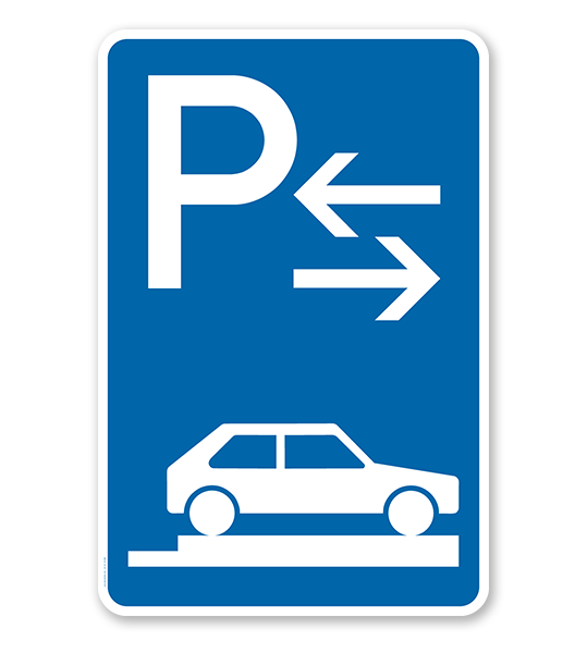 Parkplatzschild Parken ganz auf Gehwegen - Mitte - VZ 315-88