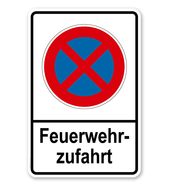 Absolutes Halteverbot - Feuerwehrzufahrt