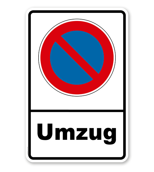Eingeschränktes Halteverbot - Umzug