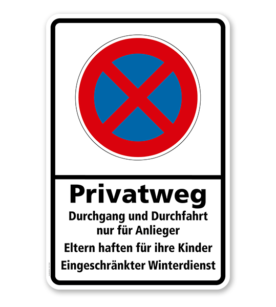 Durchfahrtsrechtslogos