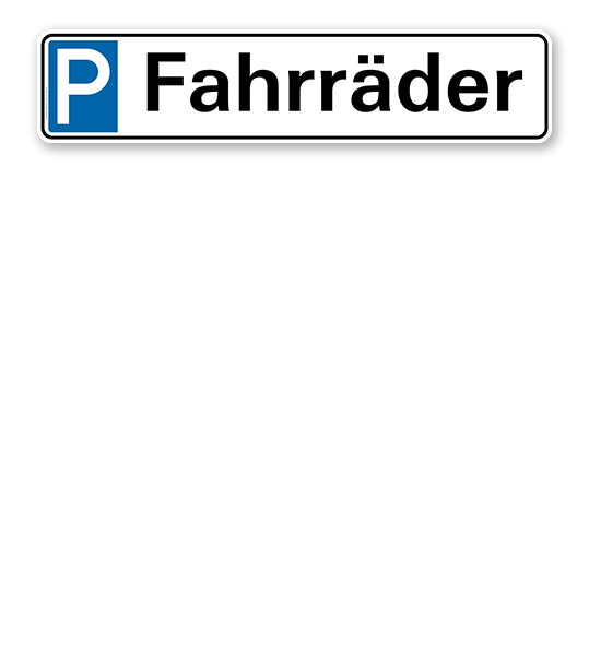 Parkplatzreservierer / Parkplatzschild - Fahrräder – P