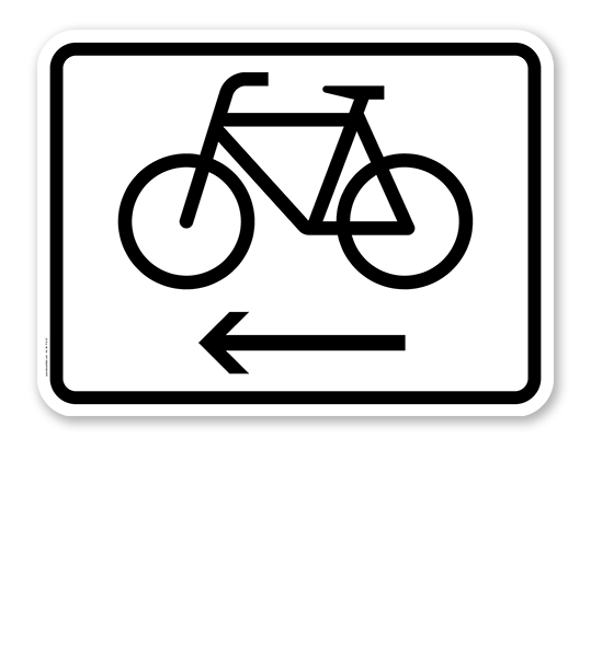Zusatzschild Fahrrader Linksweisend Verkehrsschild Vz 21 Nach Stvo