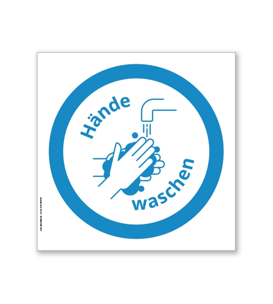 Hinweisschild Handhygiene - SCH-HWE-07