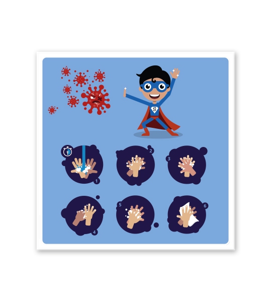 Hinweisschild Kinder-Handhygiene - SCH-HWK-02
