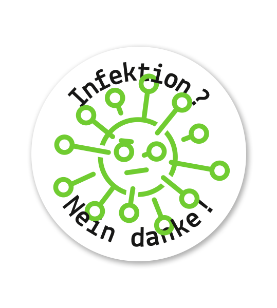 Hinweisschild "Infektion? Nein danke!" - SCH-I-01