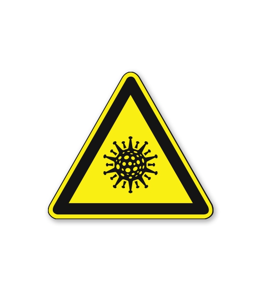 Hinweisschild Virus - SCH-WH-01