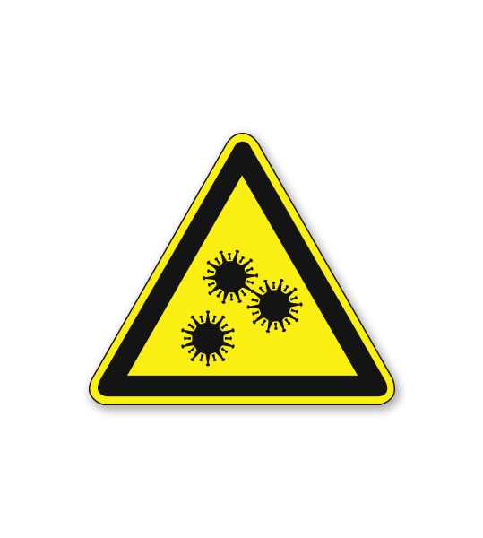 Hinweisschild Virus - SCH-WH-03