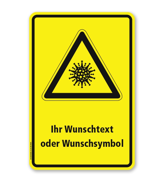 Hinweisschild Virus - SCH-WH-05