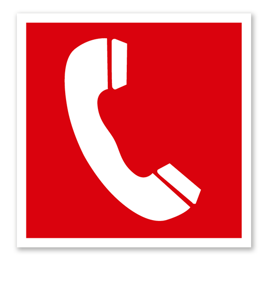 Brandschutzzeichen Brandmeldetelefon nach ASR A 1.3 (2007), BGV A8 F 06