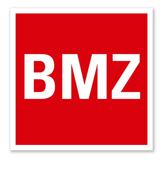 Brandschutzzeichen BMZ - Brandmeldezentrale