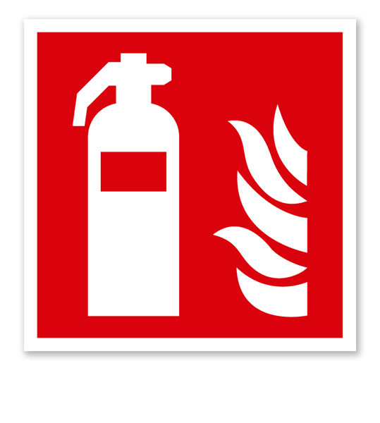 Brandschutzzeichen Feuerlöscher nach DIN EN ISO 7010 - F 001