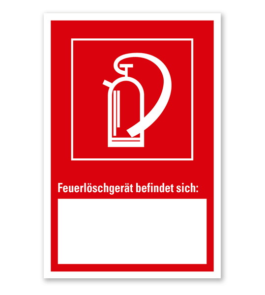 Feuerlöscher - Angabe der Geräteposition - Kombi