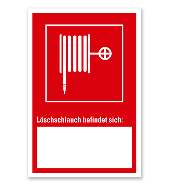 Löschschlauch - Angabe der Geräteposition - Kombi