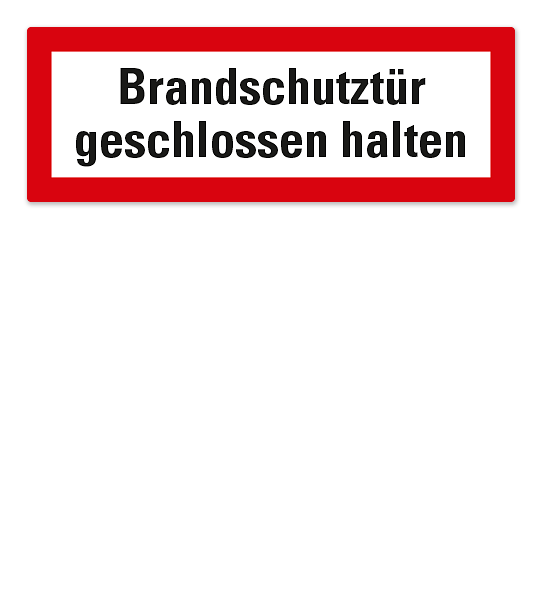 Brandschutztur Stets Geschlossen Halten Aufkleber Schild Hinweis Tur Sticker Ebay
