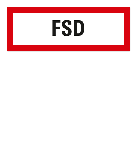 Brandschutzschild FSD-Feuerschlüsseldepot nach DIN 4066