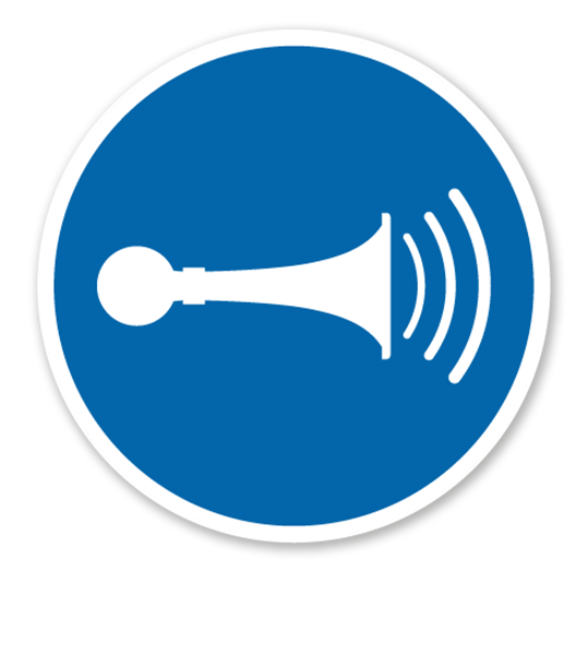 Gebotszeichen Akustisches Signal geben nach DIN EN ISO 7010 - M 029
