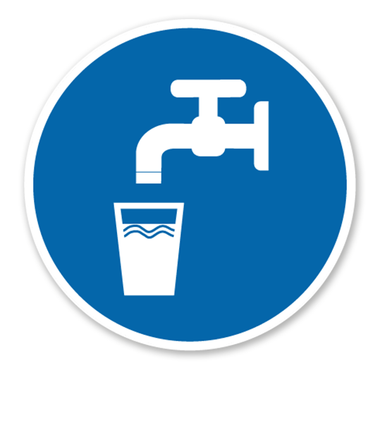 Gebotszeichen Trinkwasser