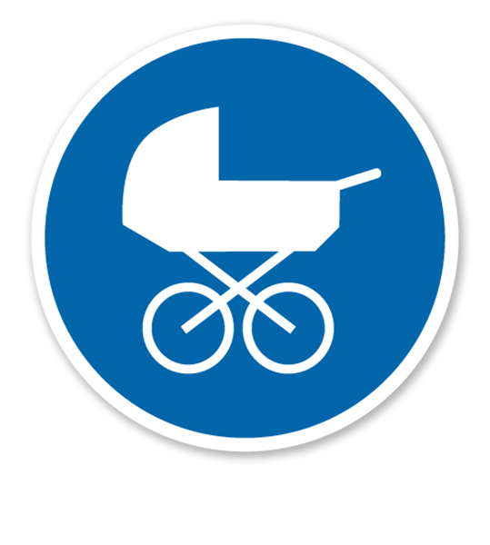 Gebotszeichen Kinderwagen