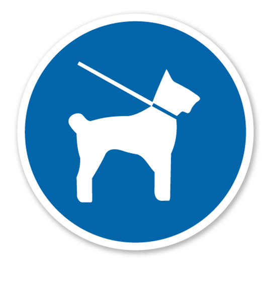 Gebotszeichen Hunde Leinenzwang