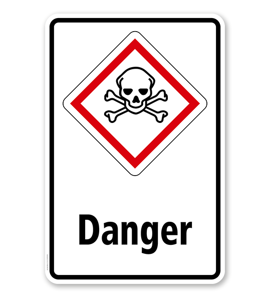 GHS - Schild Danger, giftig