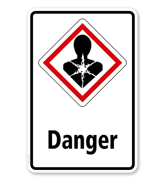 GHS - Schild Danger, Gesundheitsgefahr