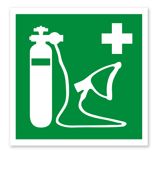 Rettungszeichen Wiederbelebungsgerät nach DIN EN ISO 7010 - E 028